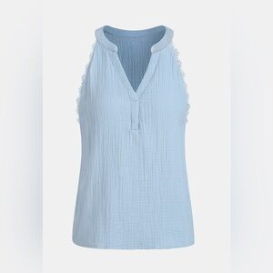 NWT Cupshe Baby Blue Sleeveless Top Size XL shirt
